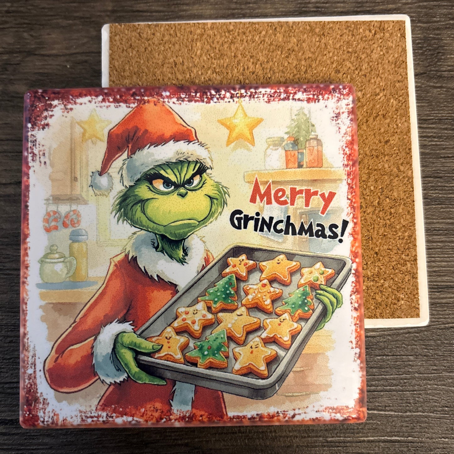 Coaster Merry Grinchmas